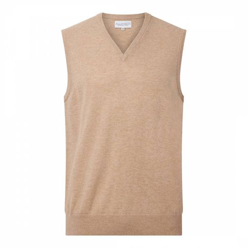 Camel Classic Vest Top Wool Cashmere Jumper - Bernard Weatherill - Modalova