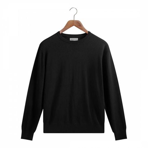 Black Crew Neck Merino Wool Jumper - Kilgour Savile Row - Modalova