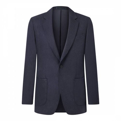 Navy Flannel Wool Blend Jacket - Kilgour Savile Row - Modalova