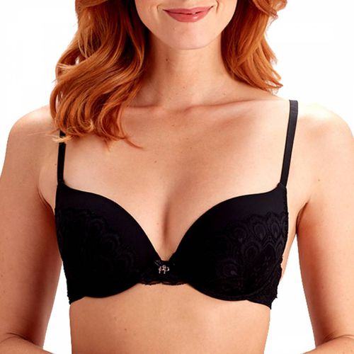 Black Padded Plunge Bra - Pretty Polly - Modalova