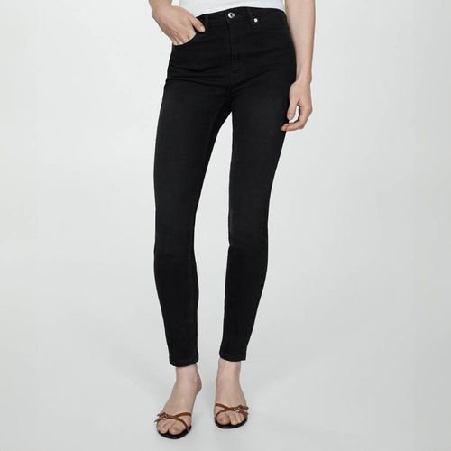 Black High Rise Skinny Jeans - Mango - Modalova