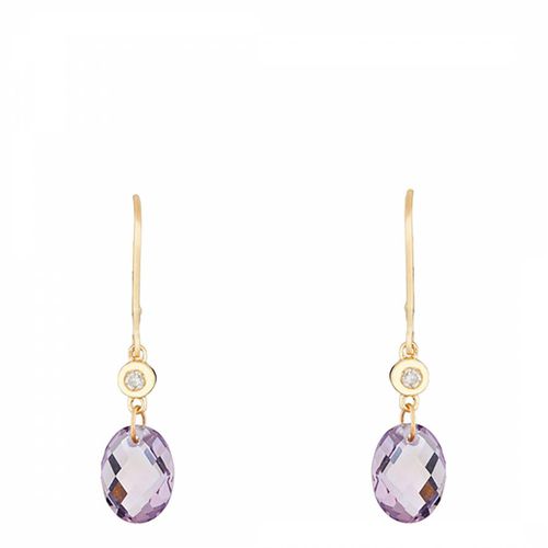 Silver Olivia" Amethyst Earrings " - Artisan Joaillier - Modalova