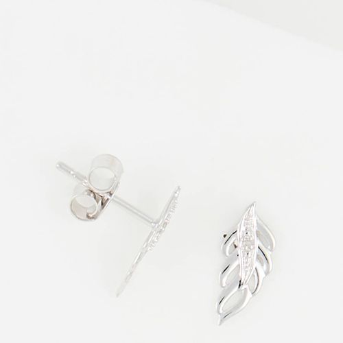 Silver Foliage" Diamond Earrings " - Artisan Joaillier - Modalova