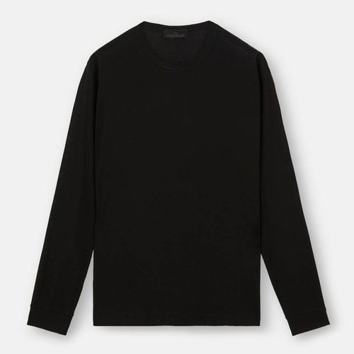 Black Crew Neck Cotton T-Shirt - Stone Island - Modalova