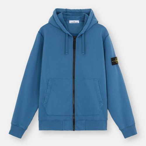 Blue Badge Cotton Zip Hoodie - Stone Island - Modalova