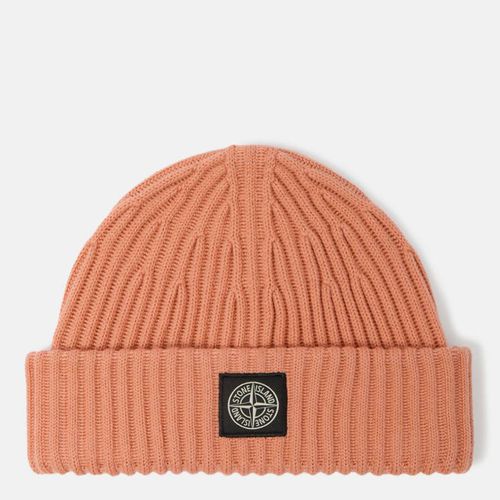 Coral Logo Wool Knit Beanie - Stone Island - Modalova