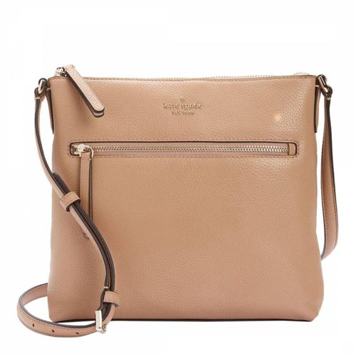 Light Fawn Jackson Pebbled Leather Top Zip Crossbody - Kate Spade - Modalova