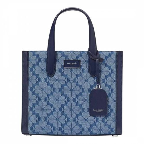 Parisian Multi Spade Flower Jacquard Denim Manhattan Small Tote - Kate Spade - Modalova