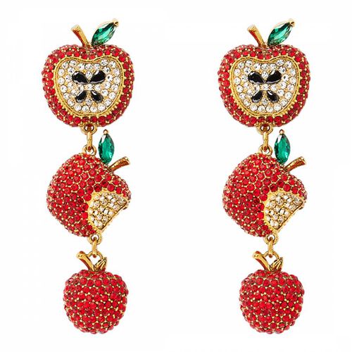 Red Multi Pave Linear Earrings - Kate Spade - Modalova