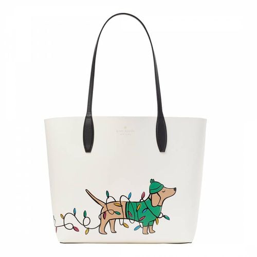 Ivory Claude Dachshund Large Tote - Kate Spade - Modalova