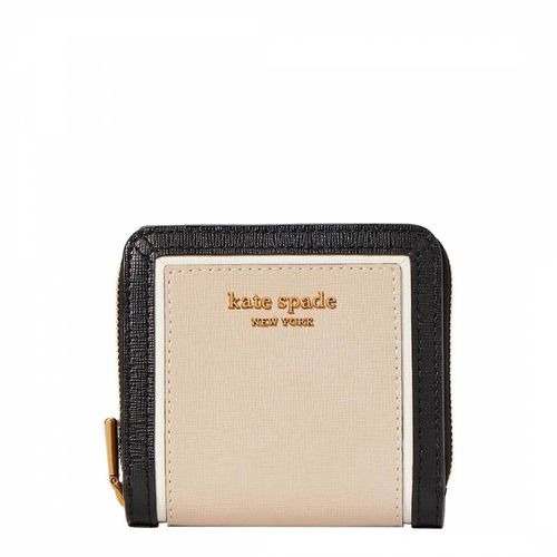 Pale Dogwood Morgan Colorblocked Saffiano Leather Small Compact Wallet - Kate Spade - Modalova