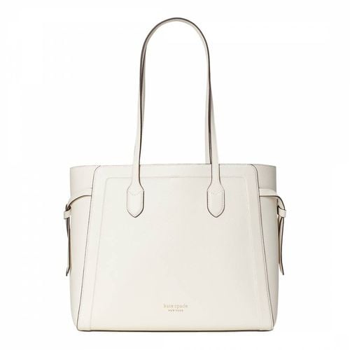 Parchment Knott Pebbled Leather Large Tote - Kate Spade - Modalova