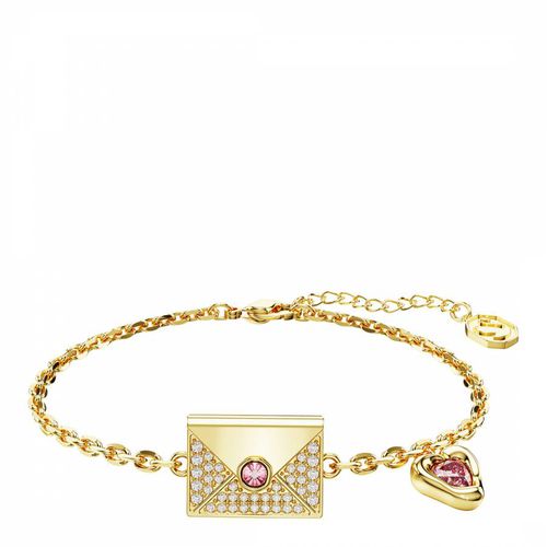 Gold Letra Charm Bracelet - SWAROVSKI - Modalova