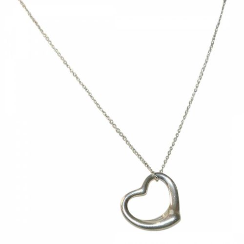 Silver Open Heart Necklace - B - Pre-Loved Tiffany & Co. - Modalova