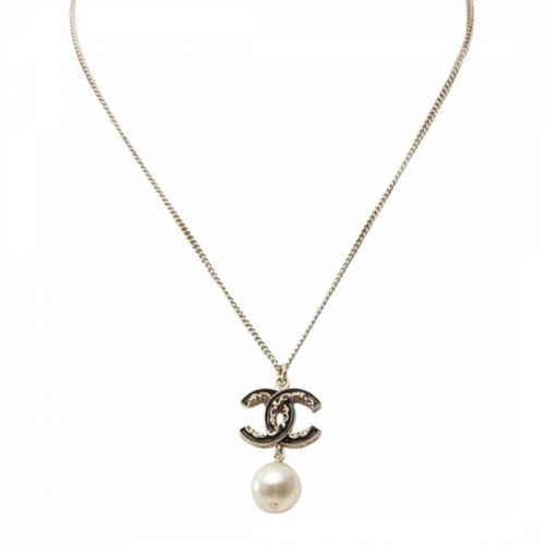 Gold Coco Mark Necklace - AB - Pre-Loved Chanel - Modalova