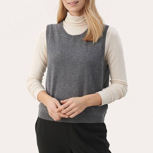 Grey Marl Cashmere Blend Vest - Part Two - Modalova