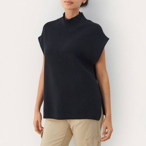 Navy High Neck Knit Jumper - Part Two - Modalova