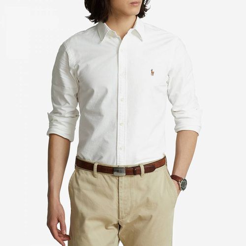 White Slim Fit Oxford Shirt - Polo Ralph Lauren - Modalova