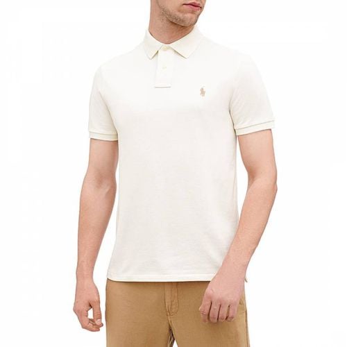 White Custom Slim Fit Cotton Polo Shirt - Polo Ralph Lauren - Modalova