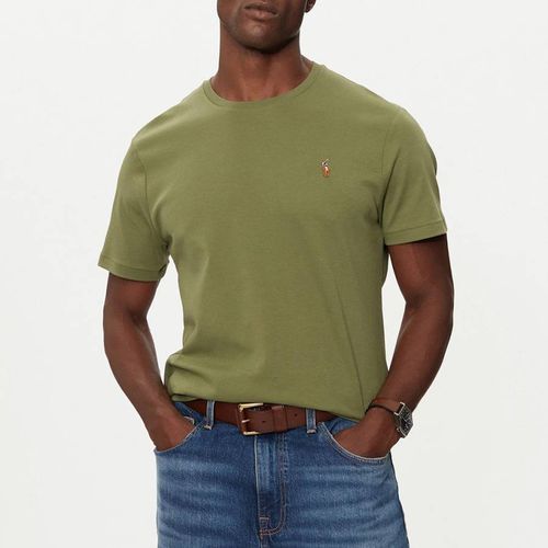 Khaki Custom Slim Fit Pima T-Shirt - Polo Ralph Lauren - Modalova