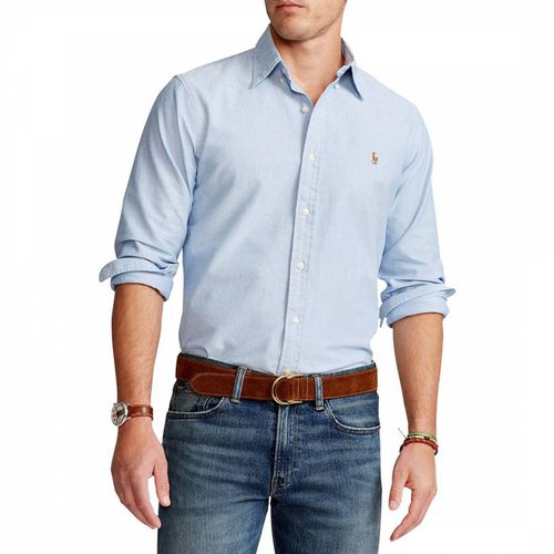 Blue Custom Fit Oxford Shirt - Polo Ralph Lauren - Modalova