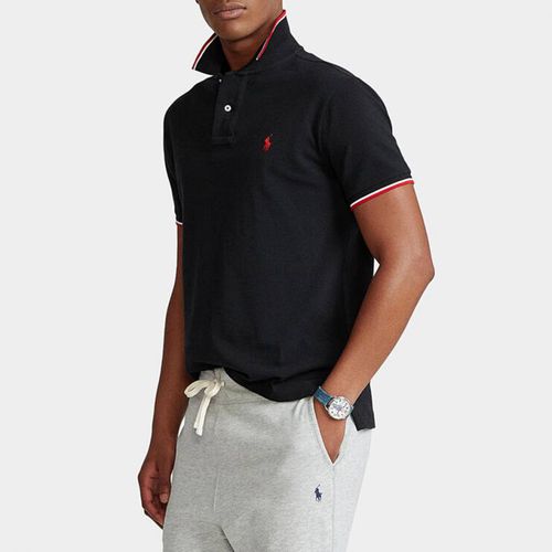 Black Custom Slim Fit Polo Shirt - Polo Ralph Lauren - Modalova