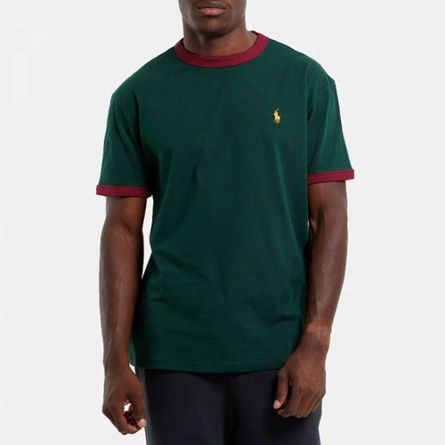 Green Contrast Trim Jersey T-Shirt - Polo Ralph Lauren - Modalova