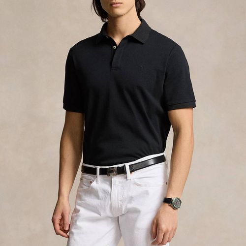 Black Custom Slim Soft Polo Shirt - Polo Ralph Lauren - Modalova