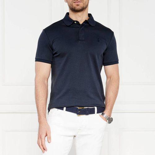 Navy Custom Slim Soft Polo Shirt - Polo Ralph Lauren - Modalova