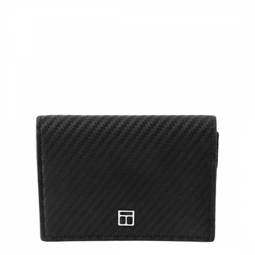 Carbon Gibre Pattern Leather Card Holder - Tateossian - Modalova