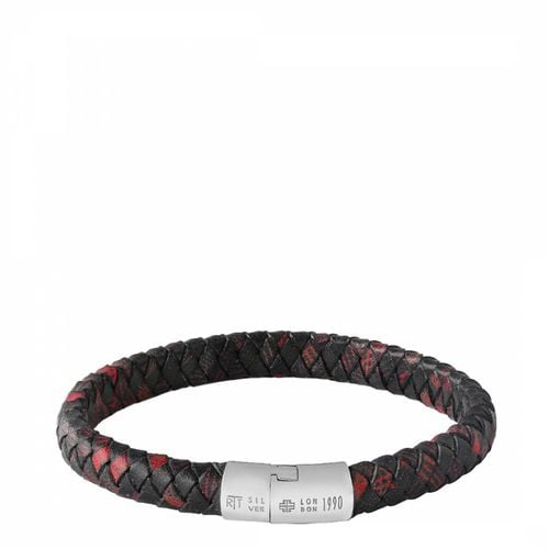 Cobra Mars Leather Bracelet in Red - Tateossian - Modalova