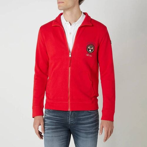 Red Cotton Full Zip Jumper - Napapijri - Modalova