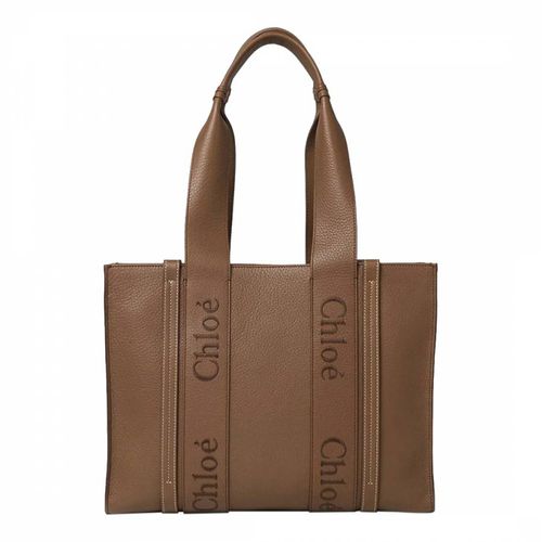 Brown Chloe Woody Medium Tote Bag - Chloe - Modalova