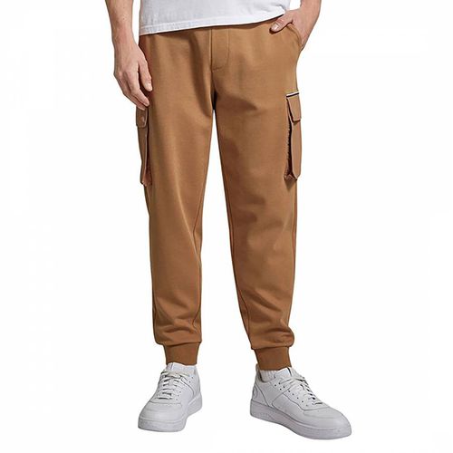 Camel Drawstring Cargo Joggers - BOSS - Modalova