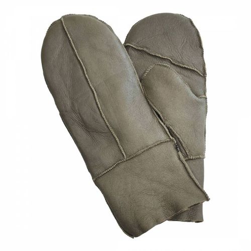 Green Shearling Mittens - Shearling Boutique - Modalova