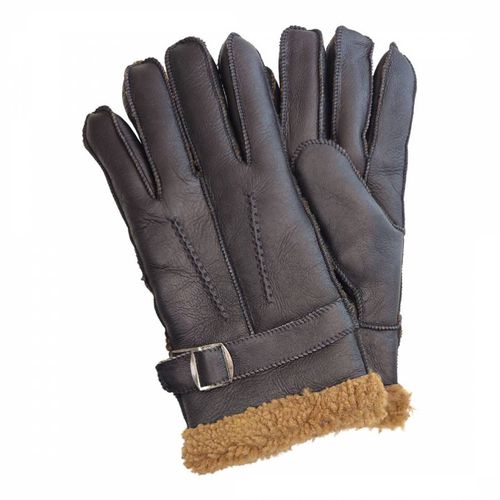 Mens Luxury Shearling Leather Gloves - Shearling Boutique - Modalova