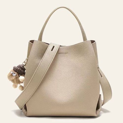 Eggshell Grey Amora Shoulder Bag - Mi Bolsa - Modalova