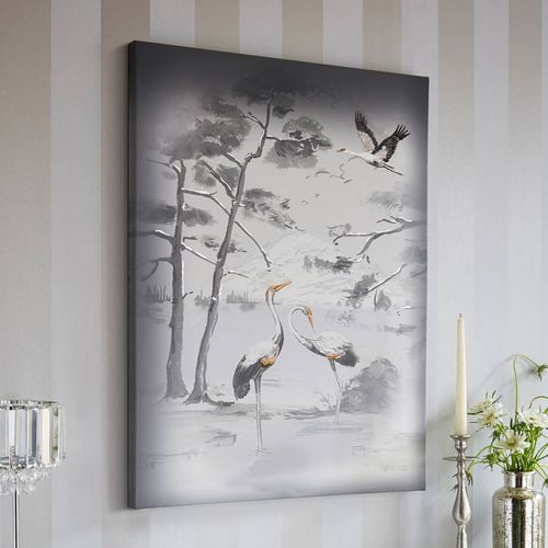 Animalia 60x80cm Printed Canvas With Metallic Foil Embellishment &Amp; Embroidery - Laura Ashley - Modalova