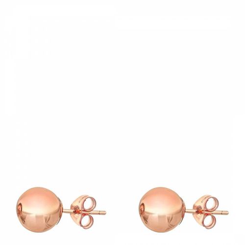 K Solid Rose Gold Stud Earrings - Liv Oliver - Modalova