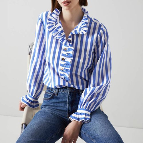 Blue Camille Blouse - L K Bennett - Modalova