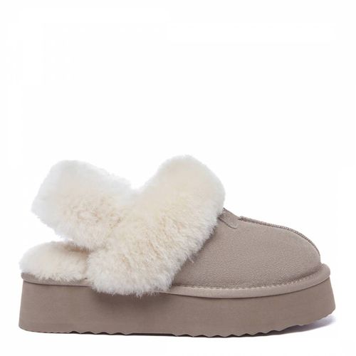 Women's Sand Fantail Suede Platform Slippers - Everau - Modalova