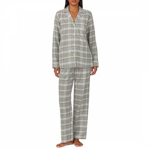 Herringbone Twill Notch Collar Pyjama Set - Lauren Ralph Lauren - Modalova