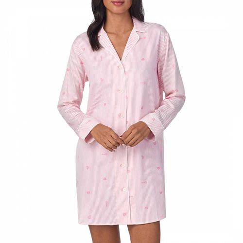 Cream Sateen Notch Collar Sleepshirt - Lauren Ralph Lauren - Modalova