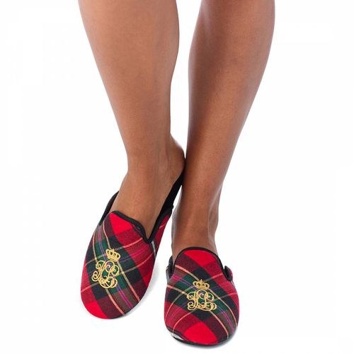 Navy & Red Slippers - Lauren Ralph Lauren - Modalova