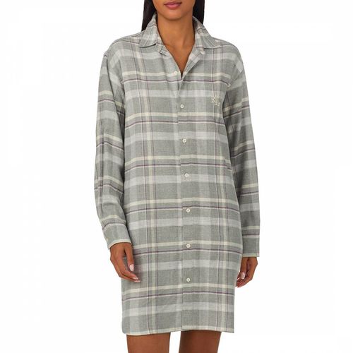 Herringbone Twill His Shirt Sleepshirt - Lauren Ralph Lauren - Modalova