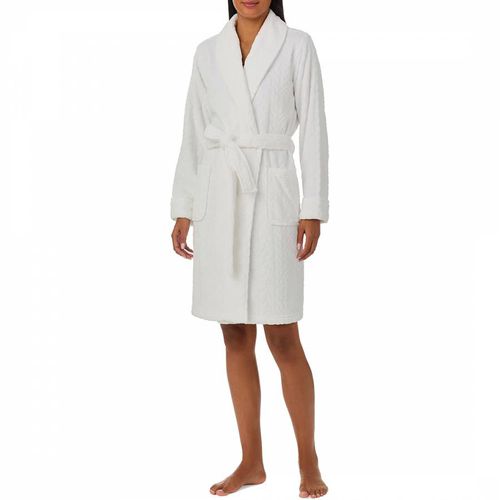 Grey Recycled Shawl Collar Short Robe - Lauren Ralph Lauren - Modalova