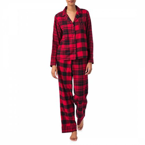 Plaid Relax Flannel Notch Pyjama Set - DKNY - Modalova