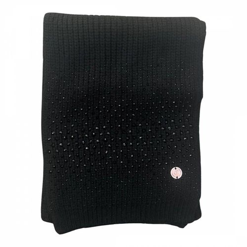 Black Diamante Cashmere Scarf - Look Like Cool - Modalova