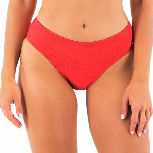 Red Beach Waves Mid Rise Bikini Brief - Fantasie - Modalova