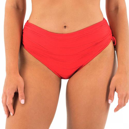 Red Beach Waves Adjustable Leg Bikini Short - Fantasie - Modalova